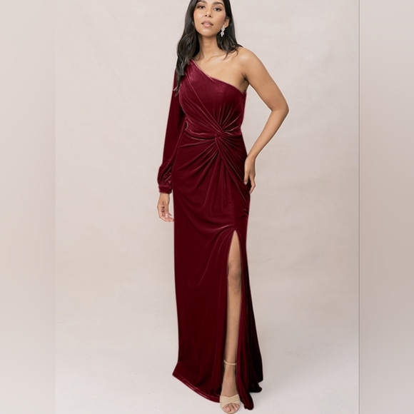 NWT Revelry Aurora Velvet Dress, Romantic Rose, Size 12 - Picture 3 of 16